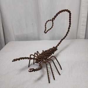 Metal Art Hand Twisted Copper Wire Scorpion 7"× 9"